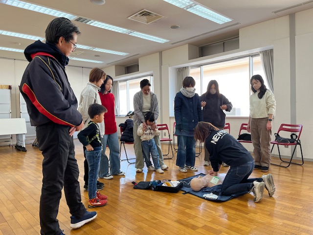 元石川ベアーズでAED講習会