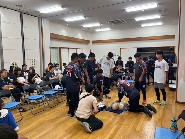 上州ボーイズでAEDと栄養セミナー開催