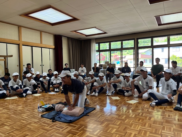 飛騨高山ボーイズAED講習会