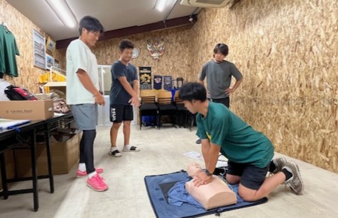 tsuzuki BASE でAED指導者講習会