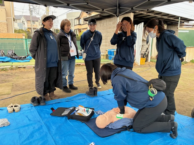 横浜東金沢シニアでAED説明会