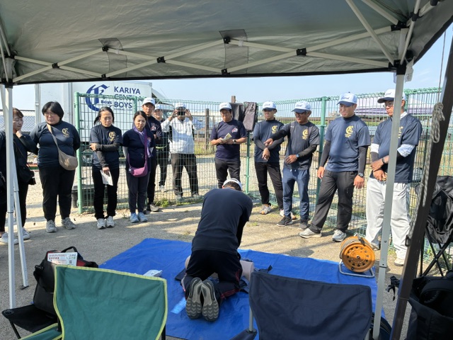 愛知刈谷ボーイズで救命講習会